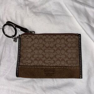 Coach Mini Wallet with Key Chain Attachment